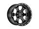 American Outlaw Wheels Gambler Gloss Black Milled 6-Lug Wheel; 17x8.5; 0mm Offset (10-24 4Runner)