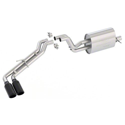 Ford Performance Ranger Sport Dual Exhaust System with Black Chrome ...