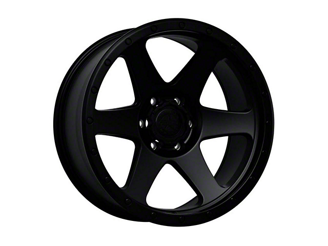 American Outlaw Wheels Sidewinder Satin Black 6-Lug Wheel; 20x9; -10mm Offset (22-23 Tundra)