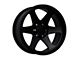 American Outlaw Wheels Sidewinder Satin Black 6-Lug Wheel; 20x9; -10mm Offset (16-23 Tacoma)