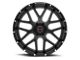 Wicked Offroad W903 Satin Black Milled 6-Lug Wheel; 20x10; -12mm Offset (21-23 Bronco, Excluding Raptor)