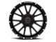 Wicked Offroad W907 Satin Black Milled 6-Lug Wheel; 20x10; -24mm Offset (21-23 Bronco, Excluding Raptor)