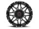 Wicked Offroad W909 Satin Black Milled 6-Lug Wheel; 20x10; -24mm Offset (21-23 Bronco, Excluding Raptor)