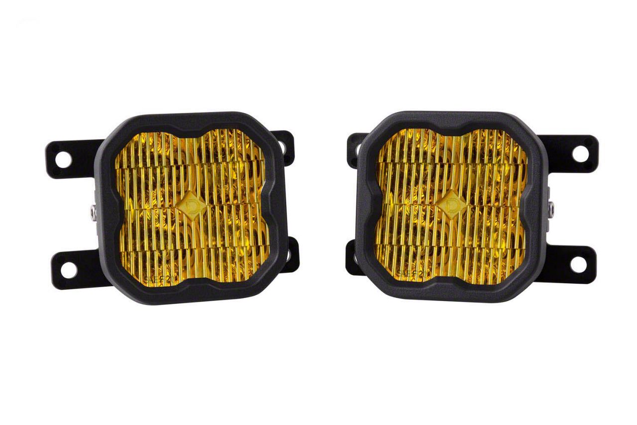 Diode Dynamics Bronco SS3 Pro Type AS LED Fog Light Kit; Yellow SAE Fog  DD6347 (21-23 Bronco w/ Standard Bumper) - Free Shipping