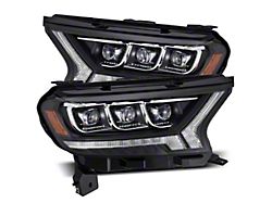 NOVA-Series LED Projector Headlights; Black Housing; Clear Lens (19-22 Ranger)