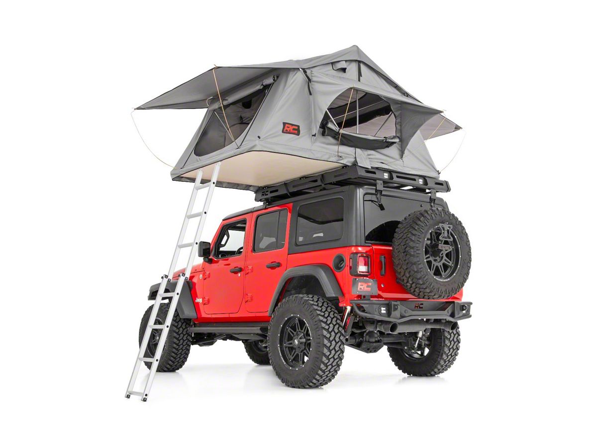 Arriba 39+ imagen jeep wrangler tent roof rack