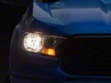 Factory Style Headlights with Clear Corners; Black Housing; Clear Lens (19-23 Ranger w/ Factory Halogen Headlights)
