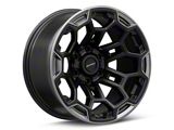 Defiant Wheels DF03 Satin Black and Dark Satin Charcoal 6-Lug Wheel; 18x9; -12mm Offset (23-26 Canyon)