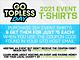 Men's/Unisex Go Topless Day 2021 Event T-Shirt