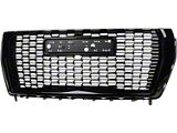 Mesh Style Upper Replacement Grille; Gloss Black (21-24 Yukon)