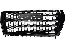 Mesh Style Upper Replacement Grille; Gloss Black (21-24 Yukon)