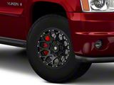 Mammoth Vex Satin Black Machined 6-Lug Wheel; 17x9; -6mm Offset (07-14 Yukon)