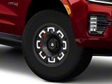 Mammoth Boss Satin Black Machined 6-Lug Wheel; 17x9; -6mm Offset (21-26 Yukon)