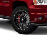 Mammoth Revolver Gloss Black Machined 6-Lug Wheel; 20x9; -6mm Offset (07-14 Yukon)