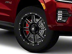 Mammoth Revolver Gloss Black Machined 6-Lug Wheel; 20x9; -6mm Offset (21-26 Yukon)