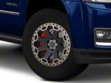 Black Rhino Warlord Matte Black with Machined Dark Tint Lip 6-Lug Wheel; 17x9; -12mm Offset (15-20 Yukon)
