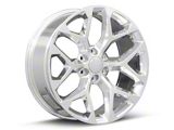 Snowflake High Polished 6-Lug Wheel; 22x9; 31mm Offset (15-20 Yukon)