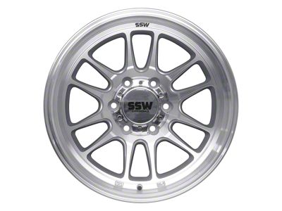 SSW Off-Road Wheels Raptor Machined Silver 6-Lug Wheel; 17x9; -12mm Offset (21-24 Bronco, Excluding Raptor)
