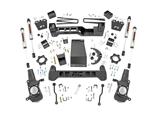 Rough Country 6-Inch Suspension Lift Kit with V2 Monotube Shocks (07-10 4WD Sierra 2500 HD)