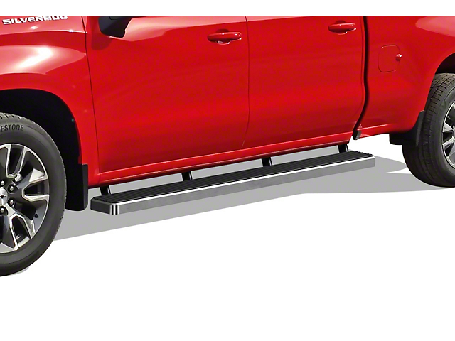 6-Inch iStep Running Boards; Hairline Silver (20-23 Sierra 2500 HD Crew Cab)
