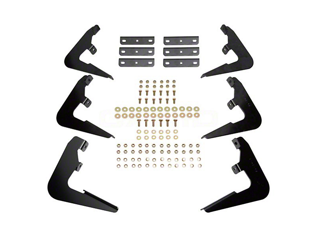 Premier Oval Side Step Bar Mounting Kit (15-19 Sierra 2500 HD Double Cab, Crew Cab)