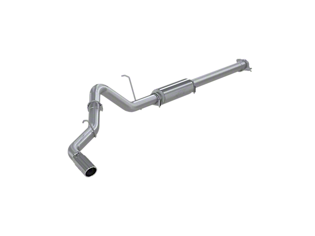 MBRP 3.50-Inch Installer Series Single Exhaust System with Polished Tip; Side Exit (11-19 6.0L Sierra 2500 HD)