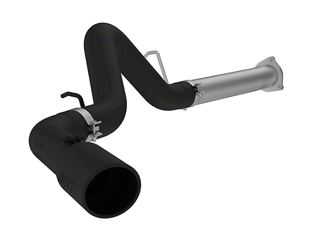 MBRP 4-Inch Black Series Filter-Back Single Exhaust System; Side Exit (07-10 6.6L Duramax Silverado 2500 HD)
