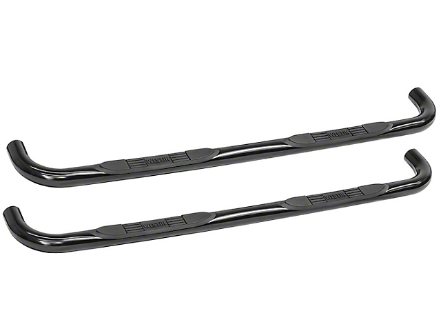 E-Series 3-Inch Nerf Side Step Bars; Black (15-19 Sierra 2500 HD Double Cab)