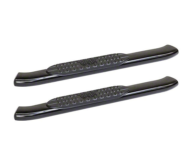 Pro Traxx 5-Inch Oval Side Step Bars; Black (15-19 6.6L Sierra 2500 HD Regular Cab)