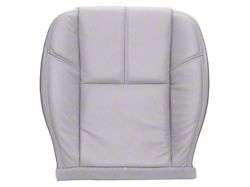 Replacement Bucket Seat Bottom Cover; Driver Side; Light Titanium/Gray Leather (07-13 Silverado 1500 w/ Non-Ventilated Seats)