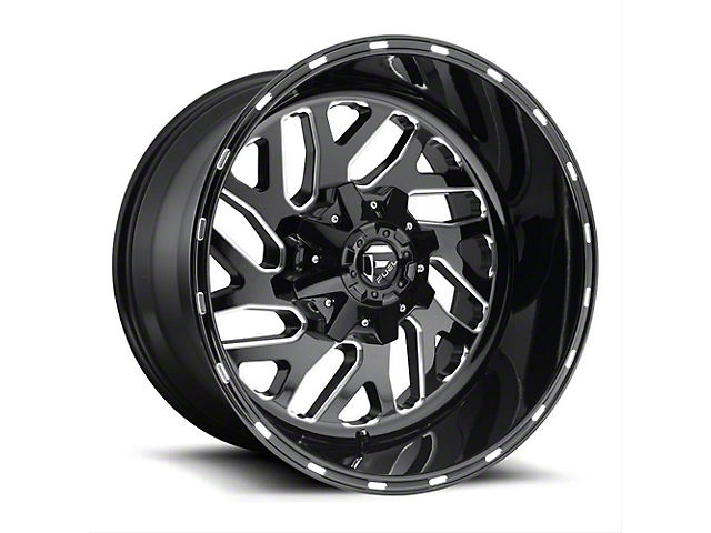 Fuel Wheels Triton Gloss Black Milled 6-Lug Wheel; 18x9; -12mm Offset (21-23 Bronco, Excluding Raptor)