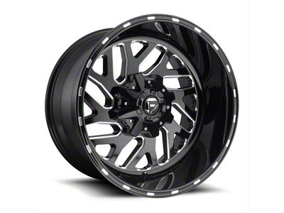 Fuel Wheels Triton Gloss Black Milled 6-Lug Wheel; 18x9; -12mm Offset (16-24 Titan XD)