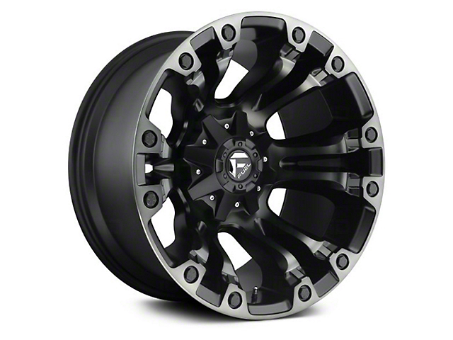 Fuel Wheels Vapor Matte Black Double Dark Tint 8-Lug Wheel; 18x9; 20mm Offset (19-23 RAM 2500)