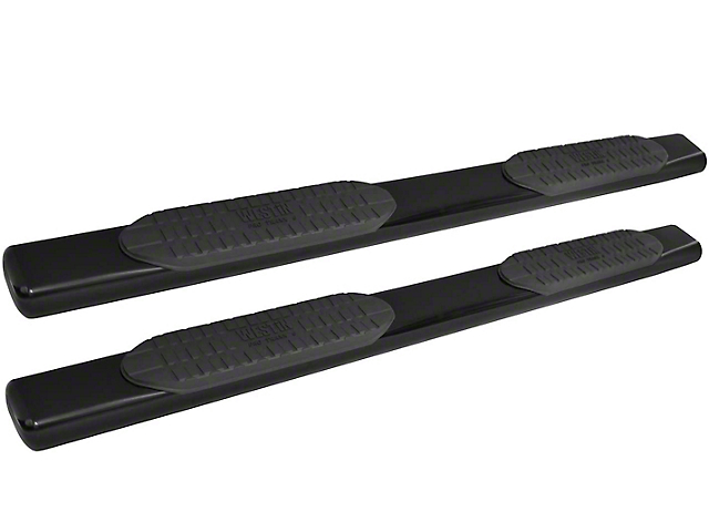 Pro Traxx 6-Inch Oval Side Step Bars; Black (07-19 Sierra 2500 HD Crew Cab)