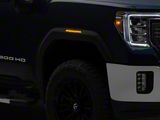 Raxiom Axial Series LED Fender Flare Marker Lights; Smoked Lens (21-26 Sierra 2500 HD)