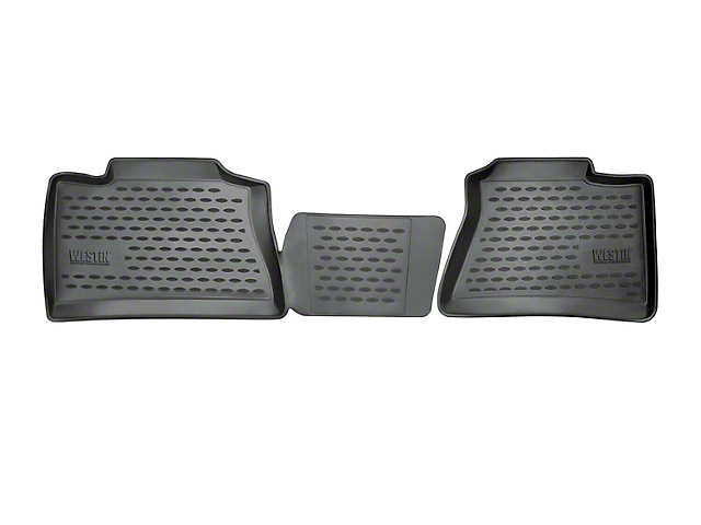 Profile Front Floor Liners; Black (15-19 Silverado 2500 HD Regular Cab)