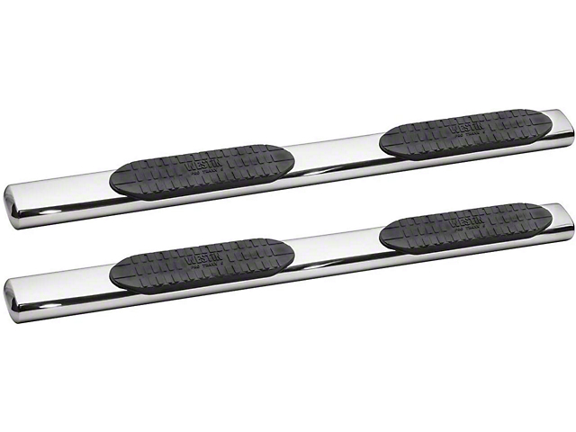 Pro Traxx 6-Inch Oval Side Step Bars; Stainless Steel (20-22 Sierra 2500 HD Crew Cab)