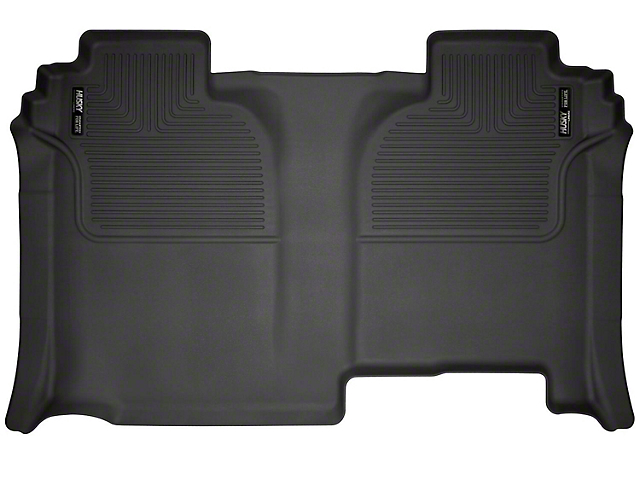 Husky Liners X-Act Contour Second Seat Floor Liner; Black (19-22 Sierra 1500 Crew Cab w/o Factory Storage Box)