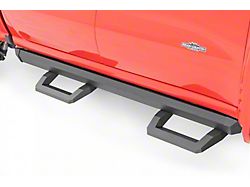 Rough Country SR2 Adjustable Aluminum Side Step Bars; Textured Black (19-22 Silverado 1500 Crew Cab)