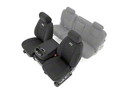 Rough Country Neoprene Front Seat Covers; Black (07-13 Sierra 1500)