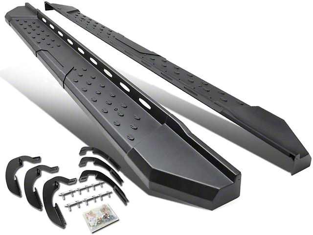 5.50-Inch Running Boards; Stainless Steel (07-19 Sierra 2500 HD Extended/Double Cab)