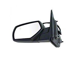 Powered Heated Mirror with Spotter Glass; Paint to Match Black; Driver Side (14-18 Sierra 1500)