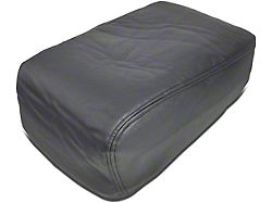 Leather Center Console Lid Cover; Black (07-13 Silverado 1500)