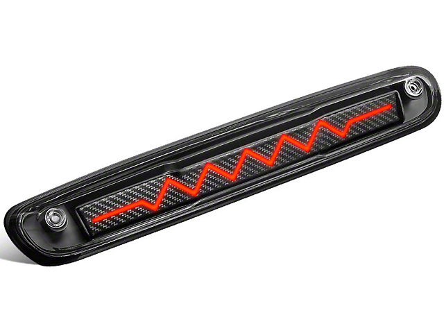 LED Third Brake Light with Sequential Heartbeat; Black (07-13 Silverado 1500)