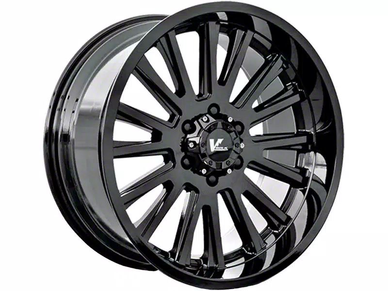 V-Rock Off-Road Wheels RAM 2500 Anvil Gloss Black 8-Lug Wheel; 20x9.5 ...