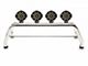 Atlas Roll Bar with 7-Inch Black Round LED Lights; Stainless Steel (07-24 Tundra)