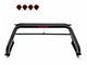 Atlas Roll Bar with 7-Inch Red Round LED Lights; Black (07-24 Tundra)