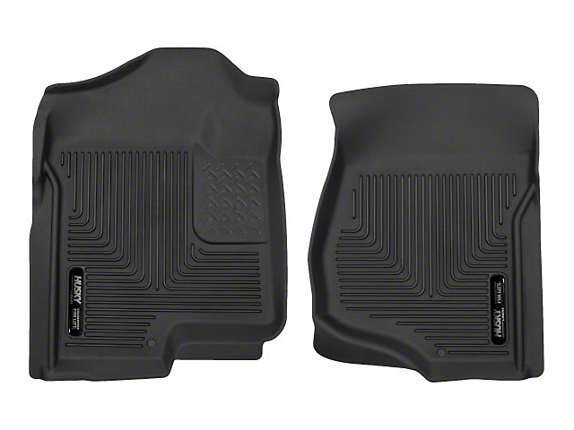 Husky Liners X-Act Contour Front Floor Liners; Black (07-14 Sierra 2500 HD Extended Cab, Crew Cab)