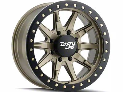 Dirty Life DT-2 Satin Gold 6-Lug Wheel; 17x9; -12mm Offset (03-09 4Runner)