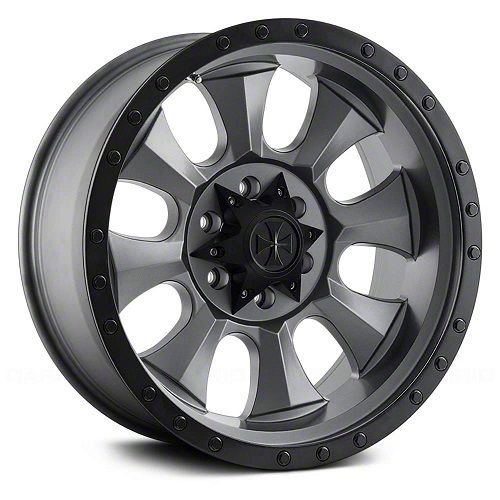 Dirty Life Sierra 3500 Ironman Star Cap Matte Gunmetal 8-Lug Wheel ...